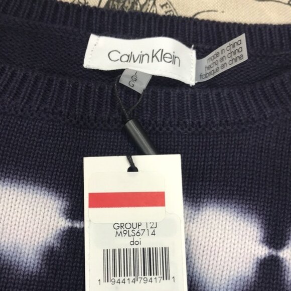 Calvin Klein Tie-Dye Cotton Sweater - Picture 5 of 6